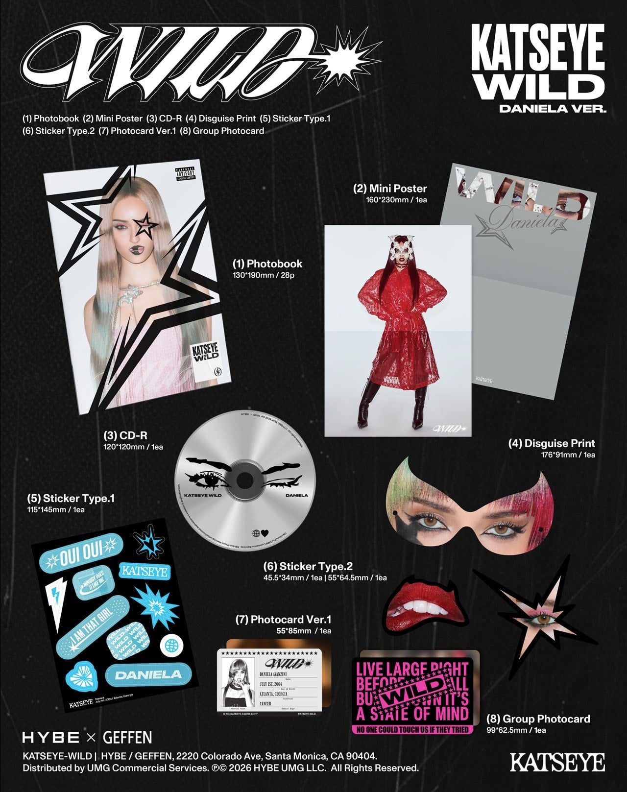 Katseye - Wild - CD (Daniela Ver.)