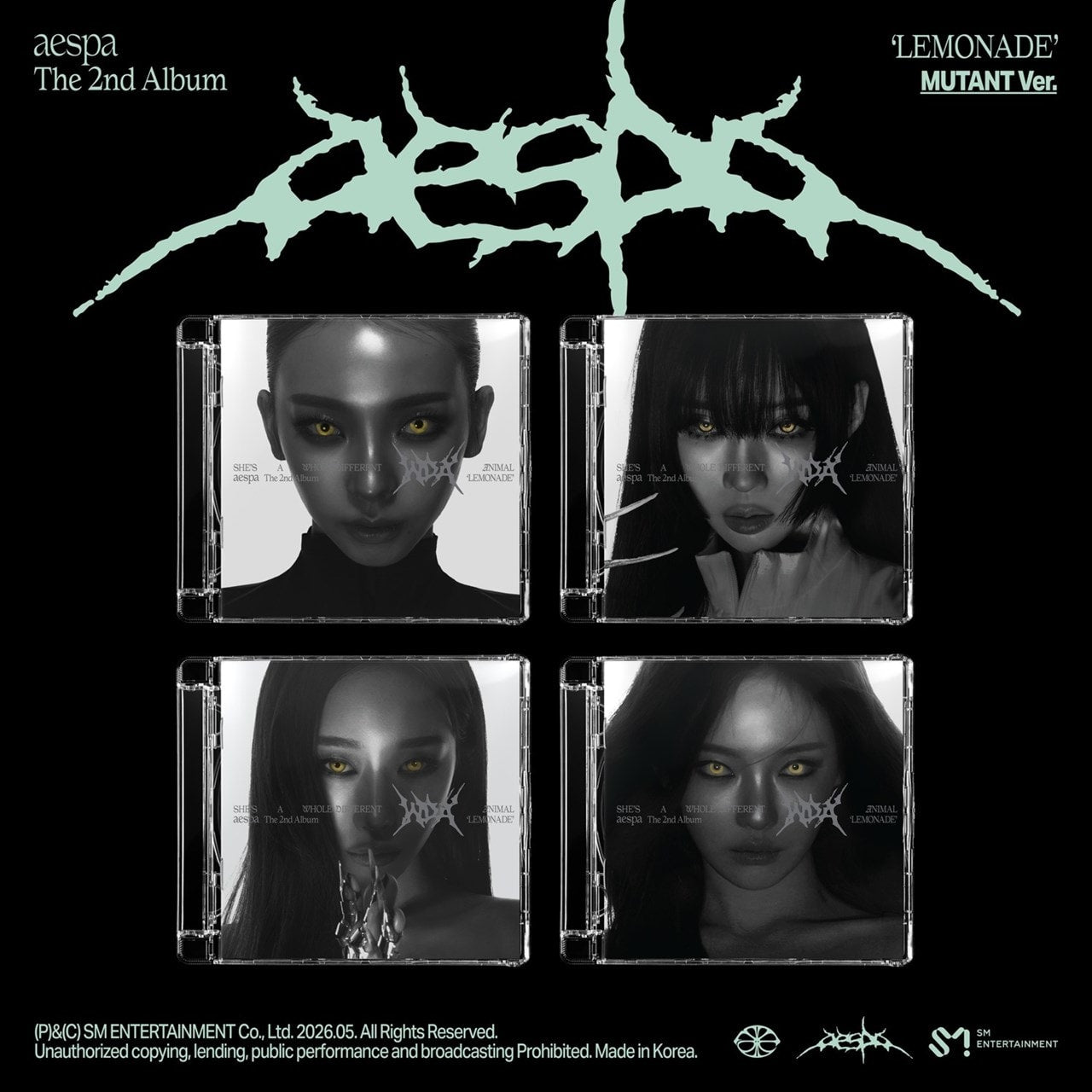 aespa - The 2nd Album 'LEMONADE' - CD (MUTANT Ver.)