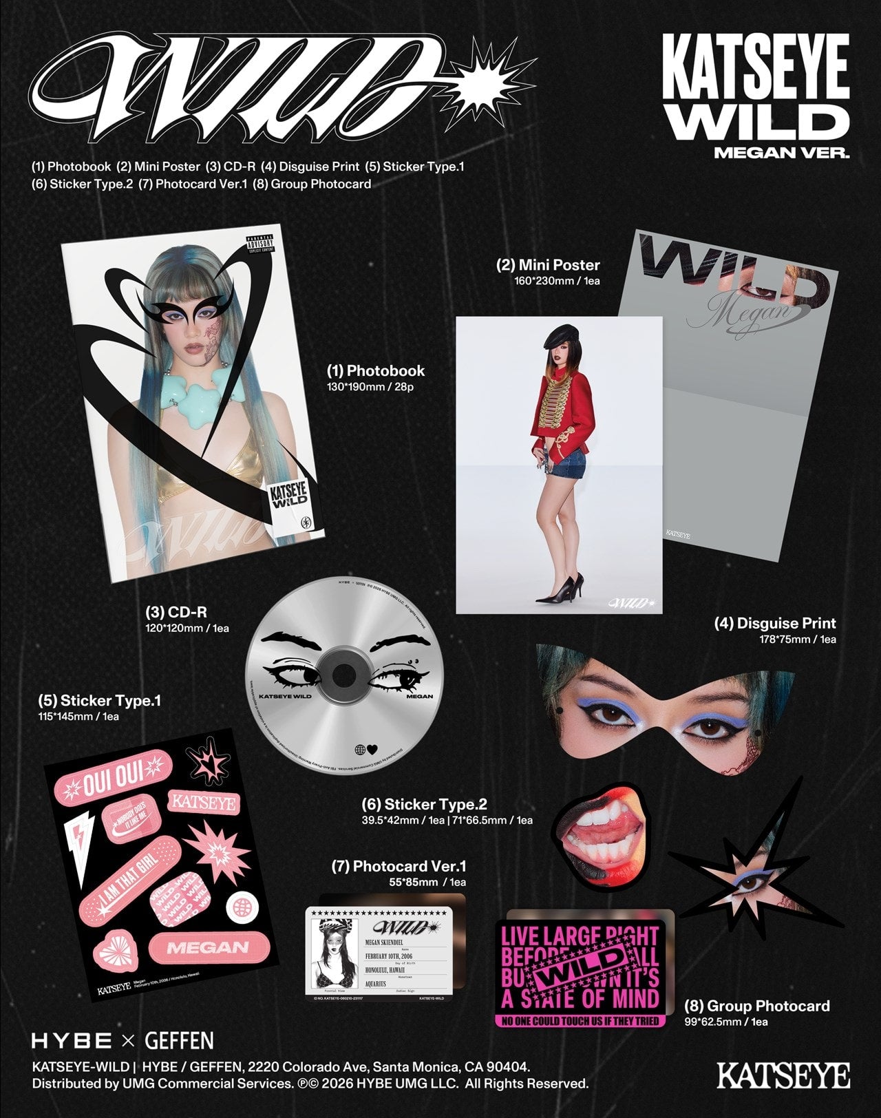 Katseye - Wild - CD (Megan Ver.)