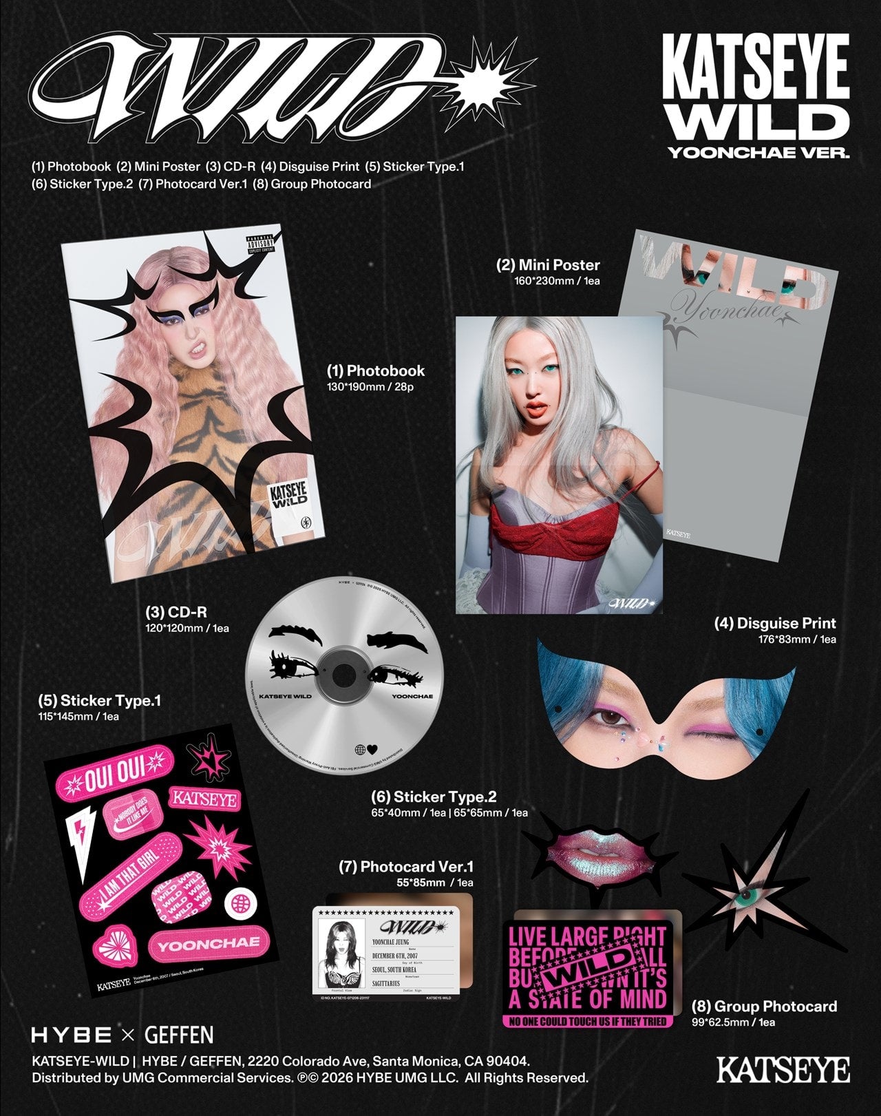 Katseye - Wild - CD (Yoonchae Ver.)